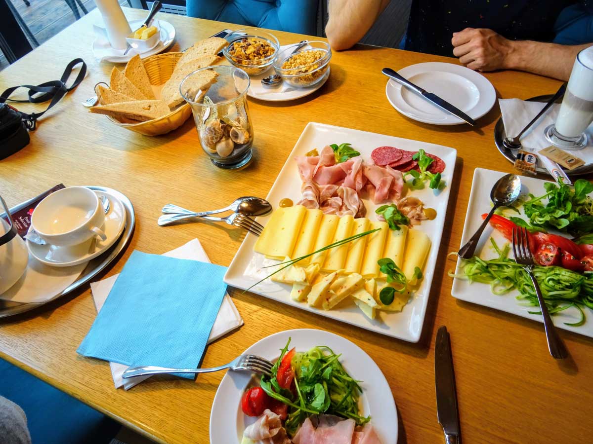 Raňajkové menu.